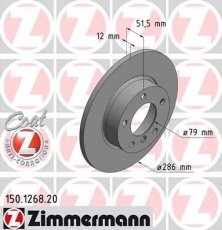 Тормозной диск 150.1268.20 Zimmermann фото 1