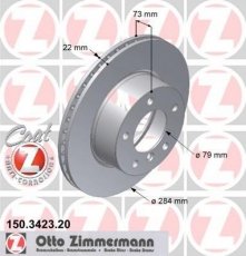 Купити 150.3423.20 Zimmermann Гальмівні диски БМВ Е81 (116 d, 116 i)