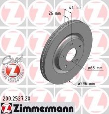 Купить 200.2527.20 Zimmermann Тормозные диски Juke (1.2, 1.5, 1.6)