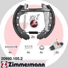 Купить 20990.105.2 Zimmermann Тормозные колодки задние Jetta 2 (1.6 TD, 1.8 KAT) 