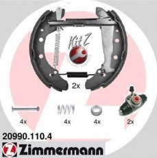 Купити 20990.110.4 Zimmermann Гальмівні колодки задні Кадді (1.6, 1.9 D) 