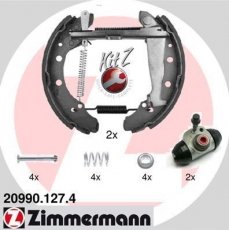 Купити 20990.127.4 Zimmermann Гальмівні колодки задні Felicia (1.3, 1.6, 1.9) 