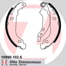 Купить 10990.102.6 Zimmermann Тормозные колодки задние Клио 2 (1.0, 1.1, 1.5, 1.9) 