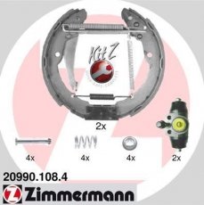 Купить 20990.108.4 Zimmermann Тормозные колодки задние Румстер (1.2, 1.4, 1.6, 1.9) 