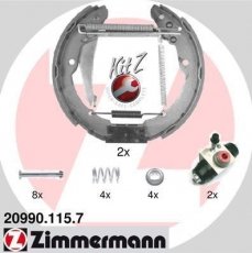 Купить 20990.115.7 Zimmermann Тормозные колодки задние Caddy (1.4, 1.6, 1.9) 