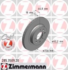 Гальмівний диск 285.3509.20 Zimmermann фото 1