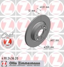 Тормозной диск 470.2436.20 Zimmermann фото 1