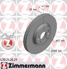 Гальмівний диск 470.2426.20 Zimmermann фото 1