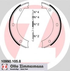 Купити 10990.105.8 Zimmermann Гальмівні колодки задні 8 серія Е31 (4.0, 4.4, 5.0, 5.4, 5.6) 