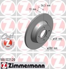 Купить 100.1221.20 Zimmermann Тормозные диски Ауди 80 (1.6, 1.9, 2.0)