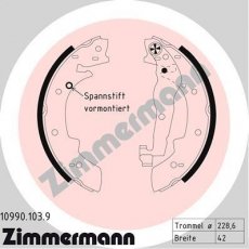 Купить 10990.103.9 Zimmermann Тормозные колодки задние Витара (2.0, 2.5) 