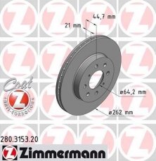 Купить 280.3153.20 Zimmermann Тормозные диски Джаз (1.2, 1.3, 1.5)