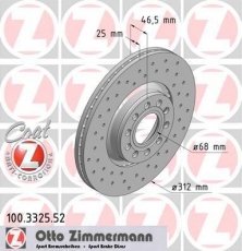 Тормозной диск 100.3325.52 Zimmermann фото 1