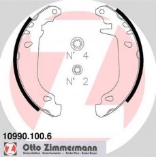 Купить 10990.100.6 Zimmermann Тормозные колодки задние Clio (1, 2) (1.1, 1.2, 1.4, 1.8, 1.9) 