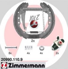 Купить 20990.110.9 Zimmermann Тормозные колодки задние Audi 80 (1.6, 1.9, 2.0) 