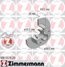 Купить 100.1229.20 Zimmermann Тормозные диски Audi A4 B5