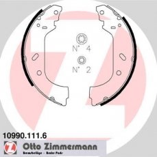 Купить 10990.111.6 Zimmermann Тормозные колодки задние Scudo (1.6, 1.9, 2.0) 