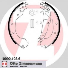 Купить 10990.103.6 Zimmermann Тормозные колодки задние Corsa B (1.4 i, 1.7 D) 