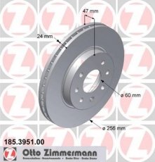 Тормозной диск 185.3951.00 Zimmermann фото 1