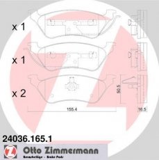 Тормозная колодка 24036.165.1 Zimmermann –  фото 1