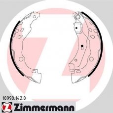 Купить 10990.142.0 Zimmermann Тормозные колодки задние Note (1.2, 1.2 DIG, 1.5 dCi) 