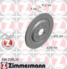 Купить 590.2595.20 Zimmermann Тормозные диски Ярис (1.0, 1.3, 1.4, 1.5, 1.8)