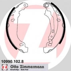 Купить 10990.102.8 Zimmermann Тормозные колодки задние Peugeot 206 (1.4, 1.6, 1.9) 