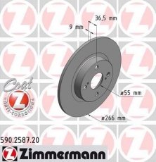 Купить 590.2587.20 Zimmermann Тормозные диски Королла (100, 110)