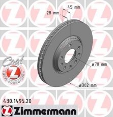 Тормозной диск 430.1495.20 Zimmermann фото 1