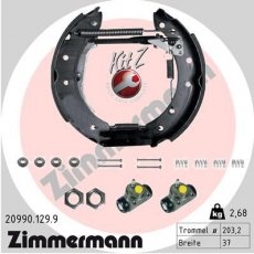 Купить 20990.129.9 Zimmermann Тормозные колодки задние Логан 1 (1.4, 1.5 dCi, 1.6) 