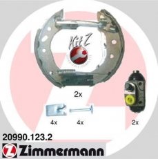 Купить 20990.123.2 Zimmermann Тормозные колодки задние Фиеста 4 (1.25 i 16V, 1.3 i, 1.8 D) 
