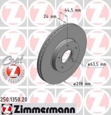 Купить 250.1350.20 Zimmermann Тормозные диски Transit Connect (1.8 16V, 1.8 Di, 1.8 TDCi)