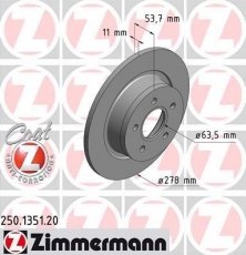 Купить 250.1351.20 Zimmermann Тормозные диски Торнео Коннект (1.8 16V, 1.8 TDCi)
