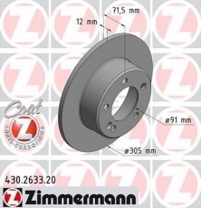Купить 430.2633.20 Zimmermann Тормозные диски Мовано 2.3 CDTI