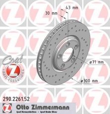 Гальмівний диск 290.2261.52 Zimmermann фото 1