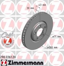 Купить 290.2261.20 Zimmermann Тормозные диски С Тайп (2.5, 2.7, 3.0, 4.0, 4.2)