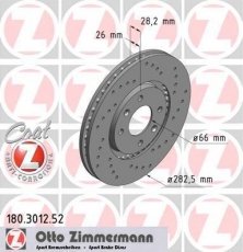 Купить 180.3012.52 Zimmermann Тормозные диски Пежо 406