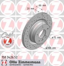 Гальмівний диск 150.3426.52 Zimmermann фото 1