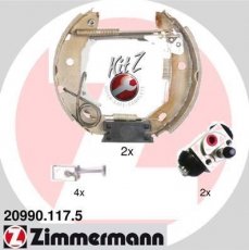 Купить 20990.117.5 Zimmermann Тормозные колодки задние А Класс W168 (1.4, 1.6, 1.7) 