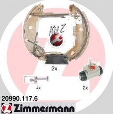 Купить 20990.117.6 Zimmermann Тормозные колодки задние А Класс W168 (1.4, 1.6, 1.7) 