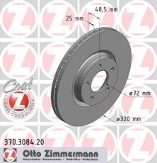 Купити 370.3084.20 Zimmermann Гальмівні диски Mazda 3 (BK, BL) 2.3 MPS Turbo