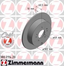 Купить 380.2114.20 Zimmermann Тормозные диски Grandis (2.0 DI-D, 2.4)