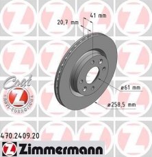 Купить 470.2409.20 Zimmermann Тормозные диски Рено 19 (1, 2) (1.8, 1.8 16V)