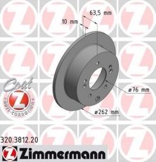 Гальмівний диск 320.3812.20 Zimmermann фото 1