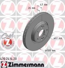 Купить 470.2414.20 Zimmermann Тормозные диски Laguna 2 (1.6, 1.8, 1.9, 2.0, 2.2)