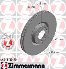 Купити 440.3130.20 Zimmermann Гальмівні диски Сітроен С5 3 (2.2 HDi 200, 3.0 HDi 240)