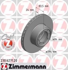 Гальмівний диск 230.6271.20 Zimmermann фото 1