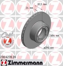 Гальмівний диск 230.6270.20 Zimmermann фото 1