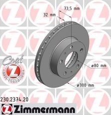 Купить 230.2374.20 Zimmermann Тормозные диски Ducato 250 (2.0, 2.2, 2.3, 3.0)
