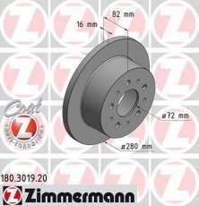 Тормозной диск 180.3019.20 Zimmermann фото 1